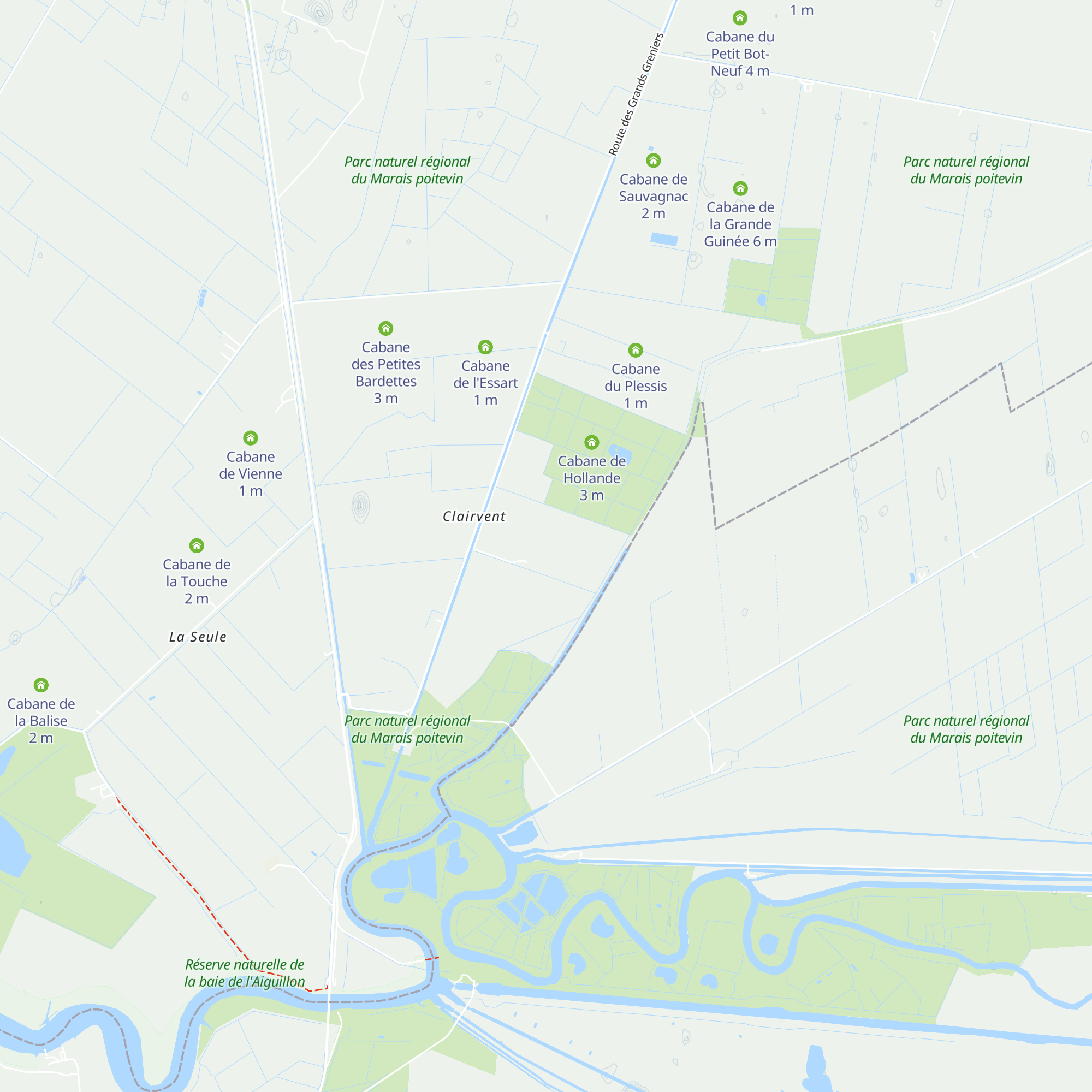 Cabane de Saint Ignace map