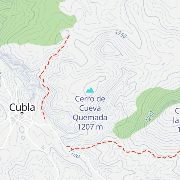 Map of Cerro de Cueva Quemada