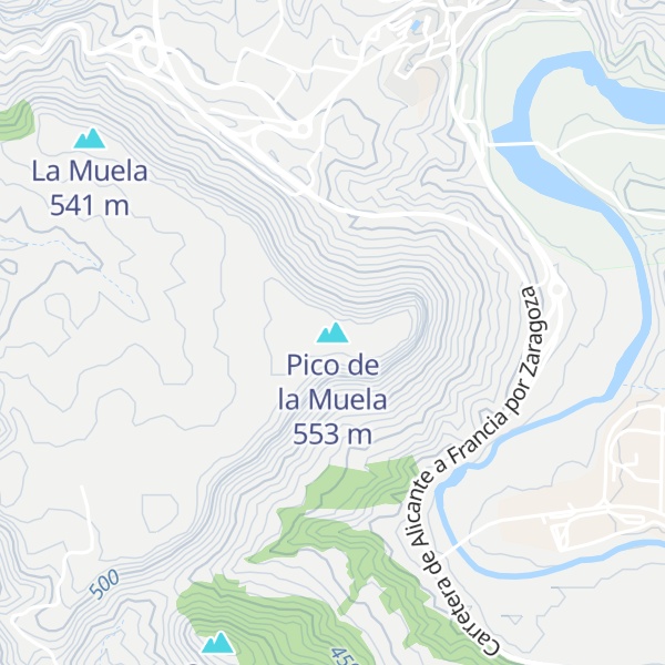 Map of Pico de la Muela