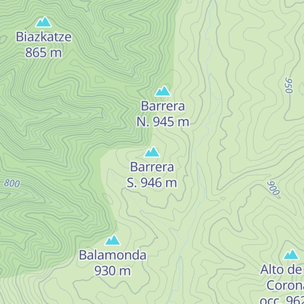 Map of Barrera S.