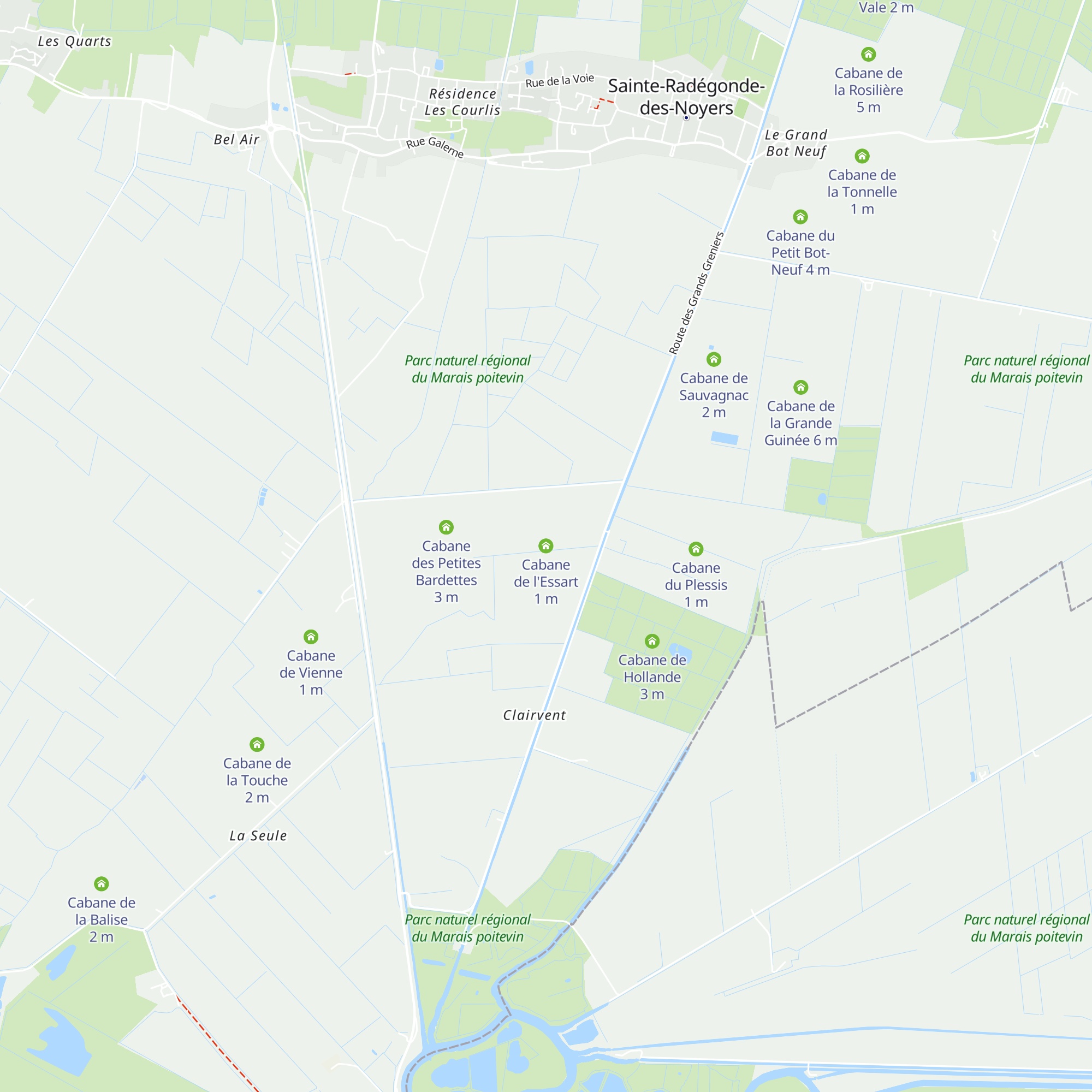 Cabane de l'Essart map