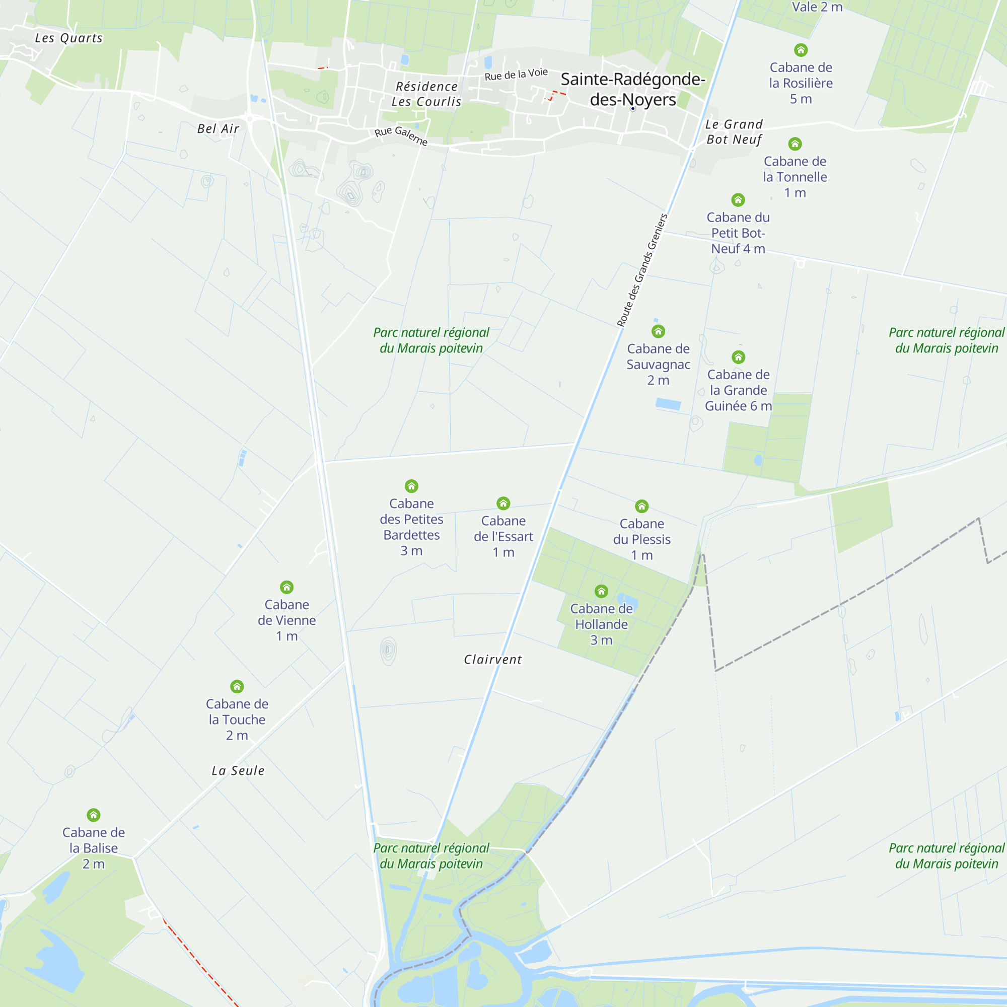 Cabane de l'Essart map