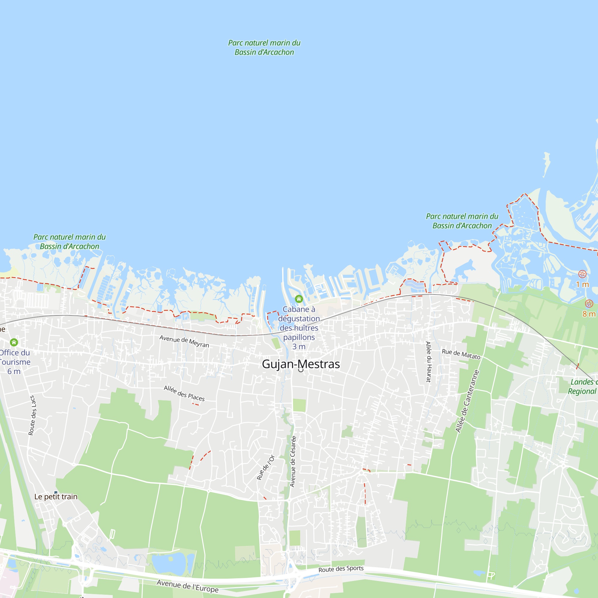 Cabane à dégustation des huîtres papillons map