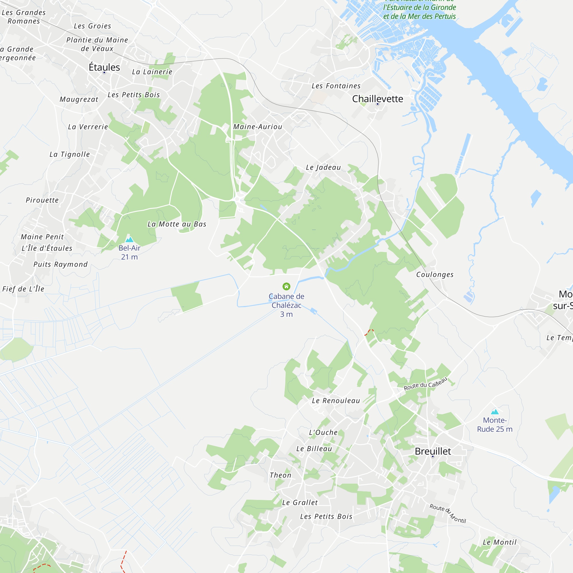Cabane de Chalézac map
