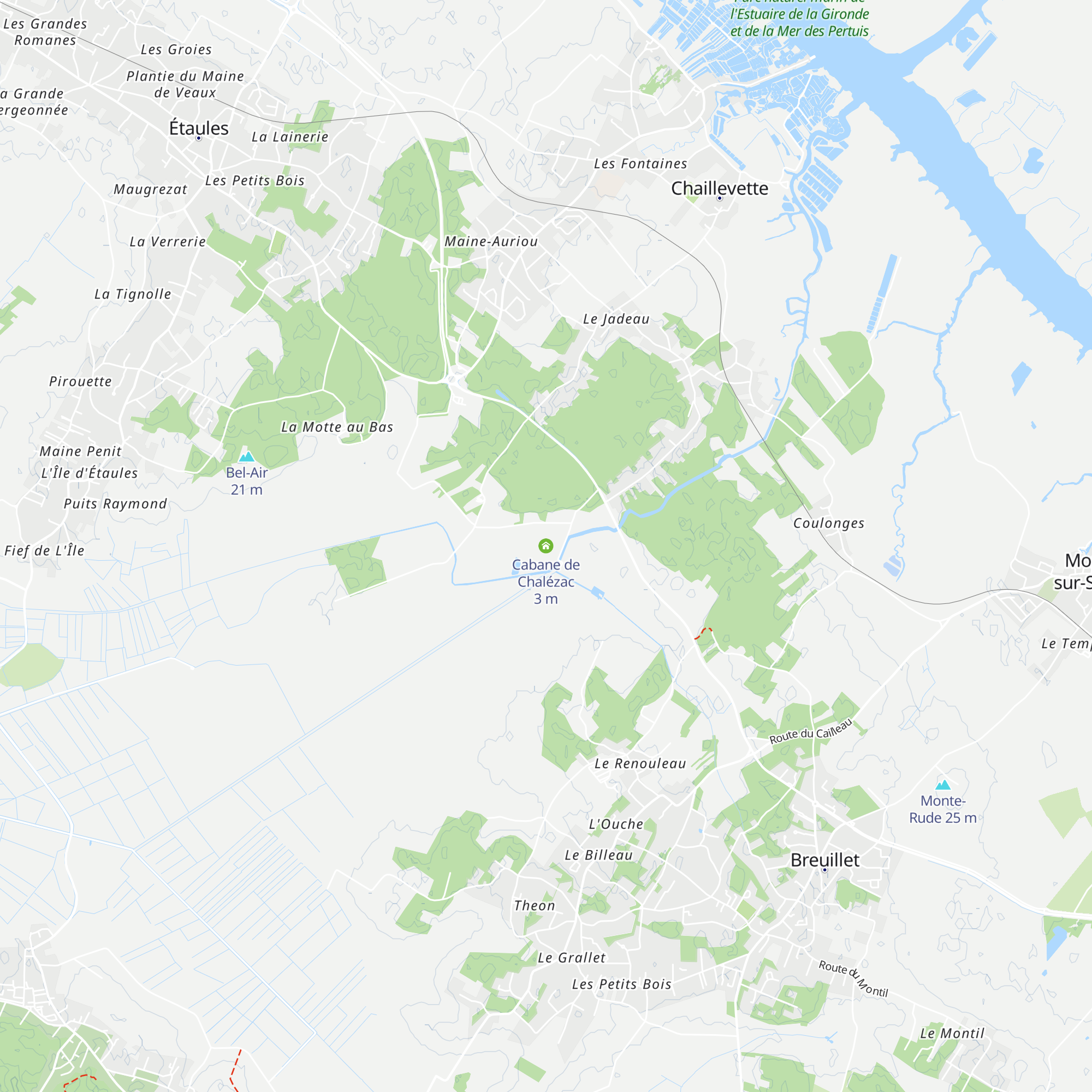 Cabane de Chalézac map