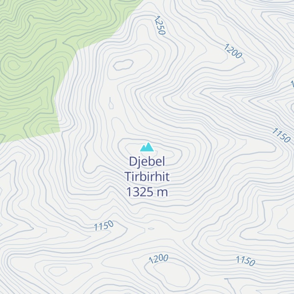 Map of Djebel Tirbirhit