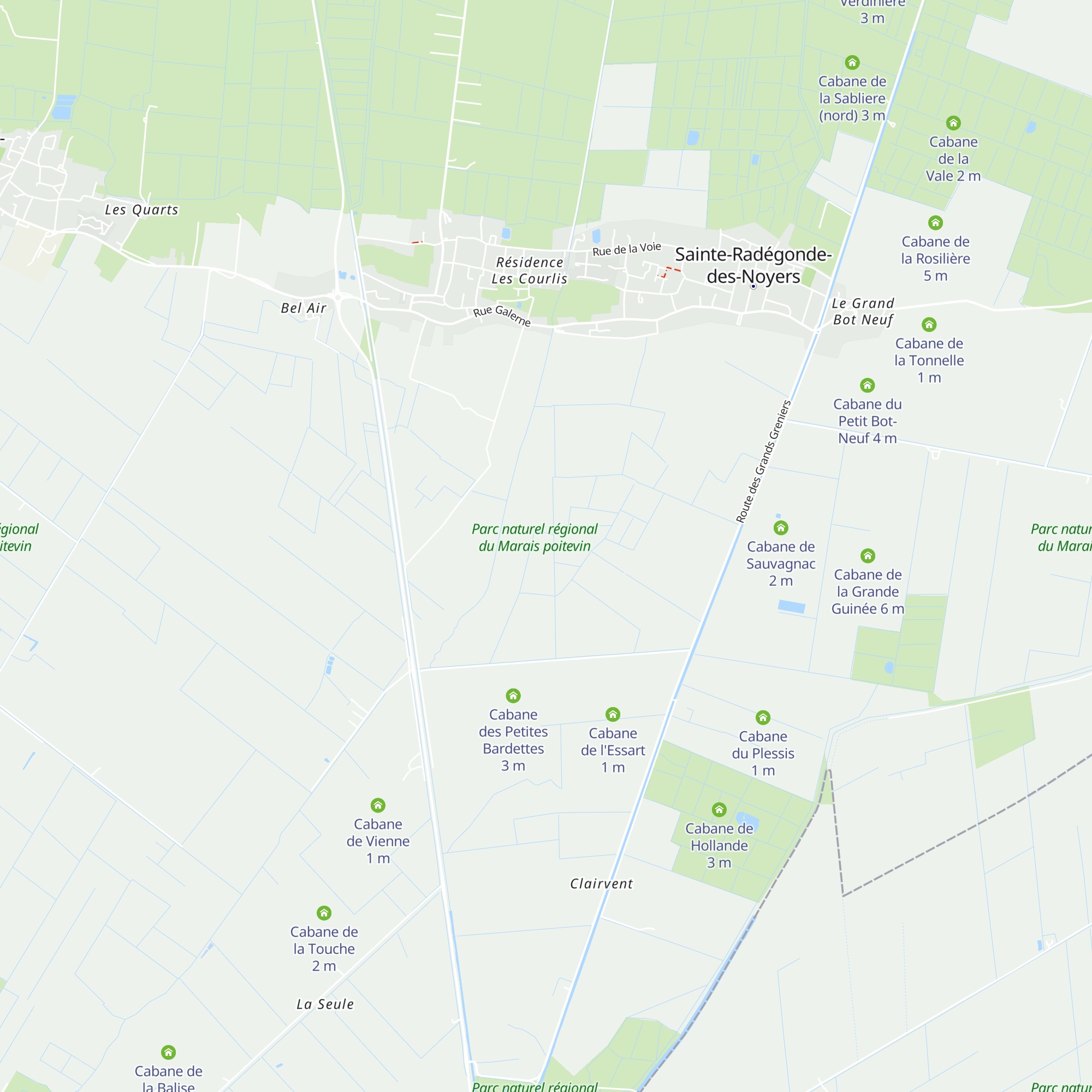 Cabane du Fondreau map