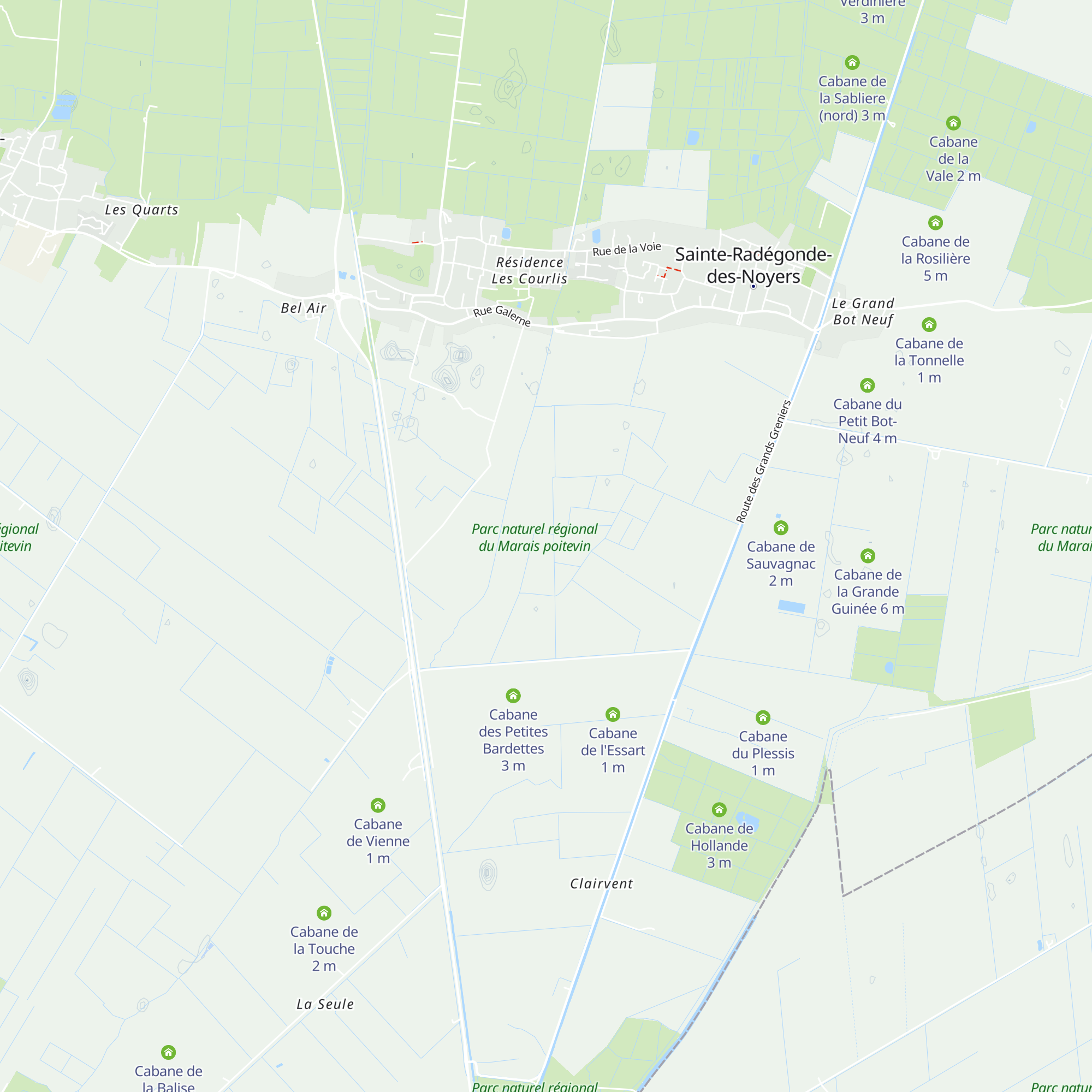 Cabane du Fondreau map