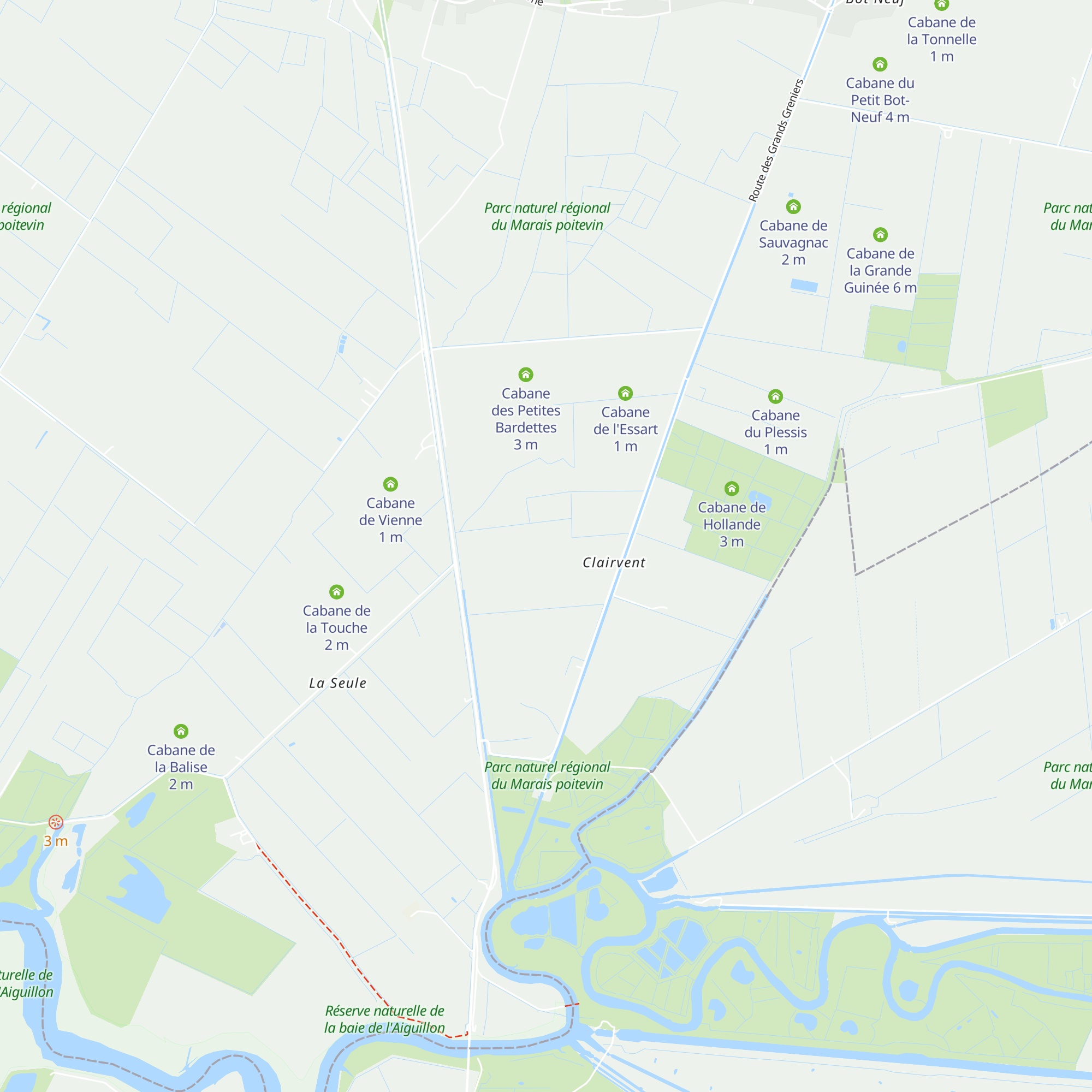 Cabane de Clairvent map