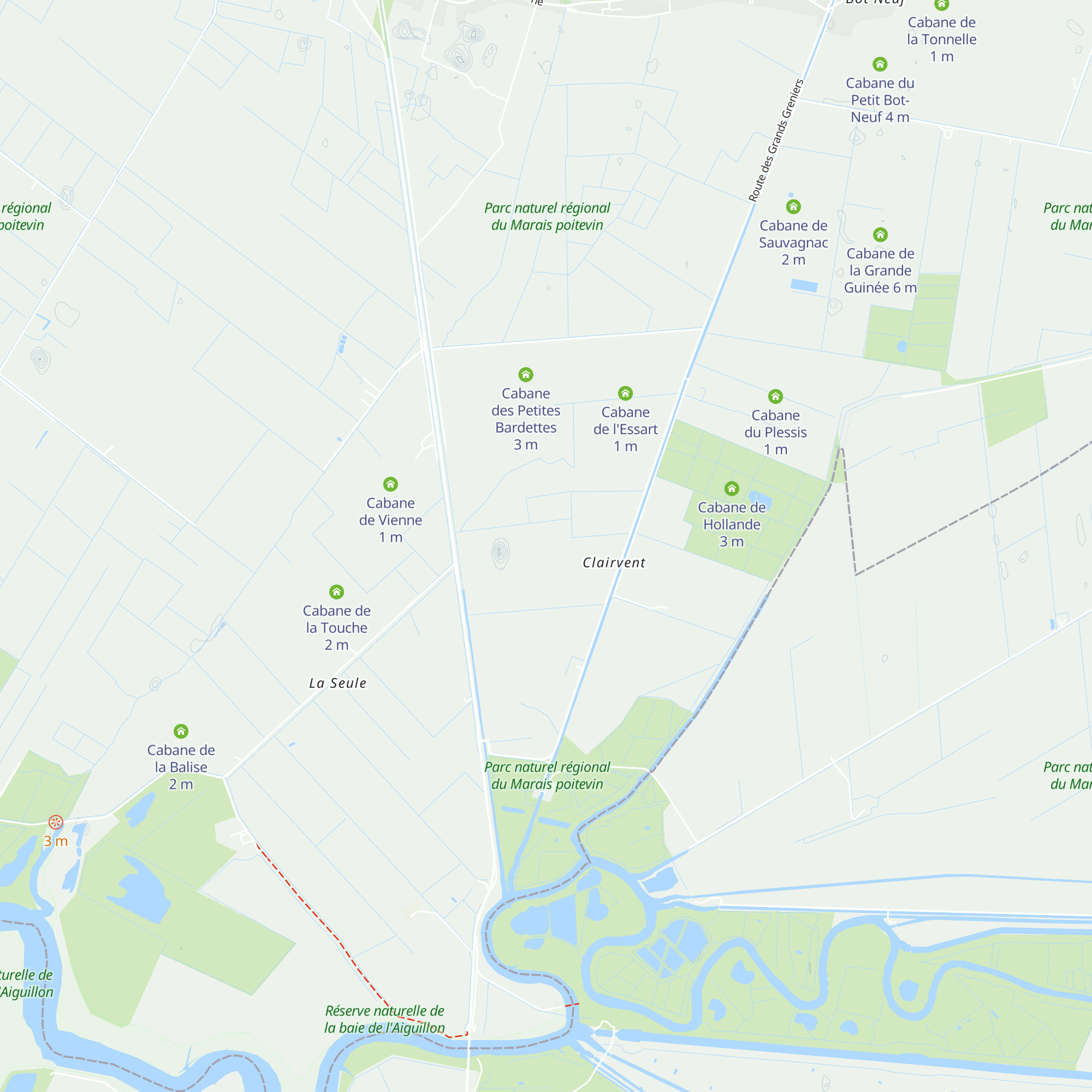 Cabane de Clairvent map