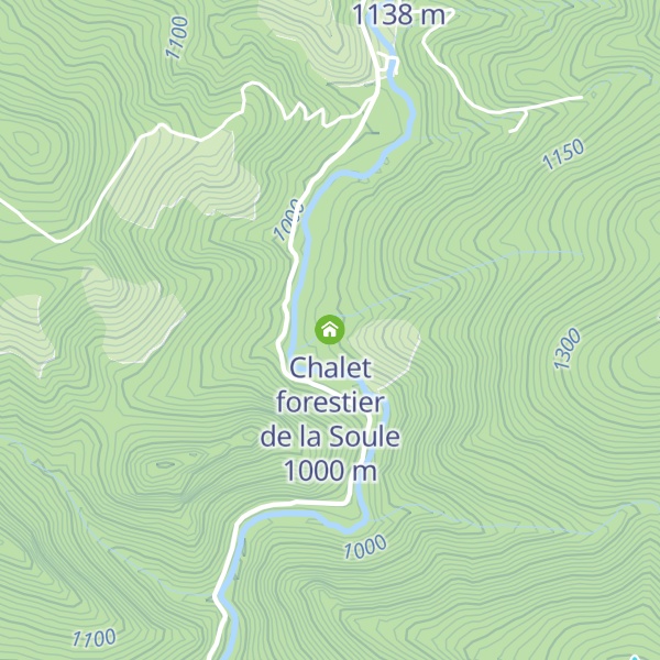 Map of Chalet forestier de la Soule