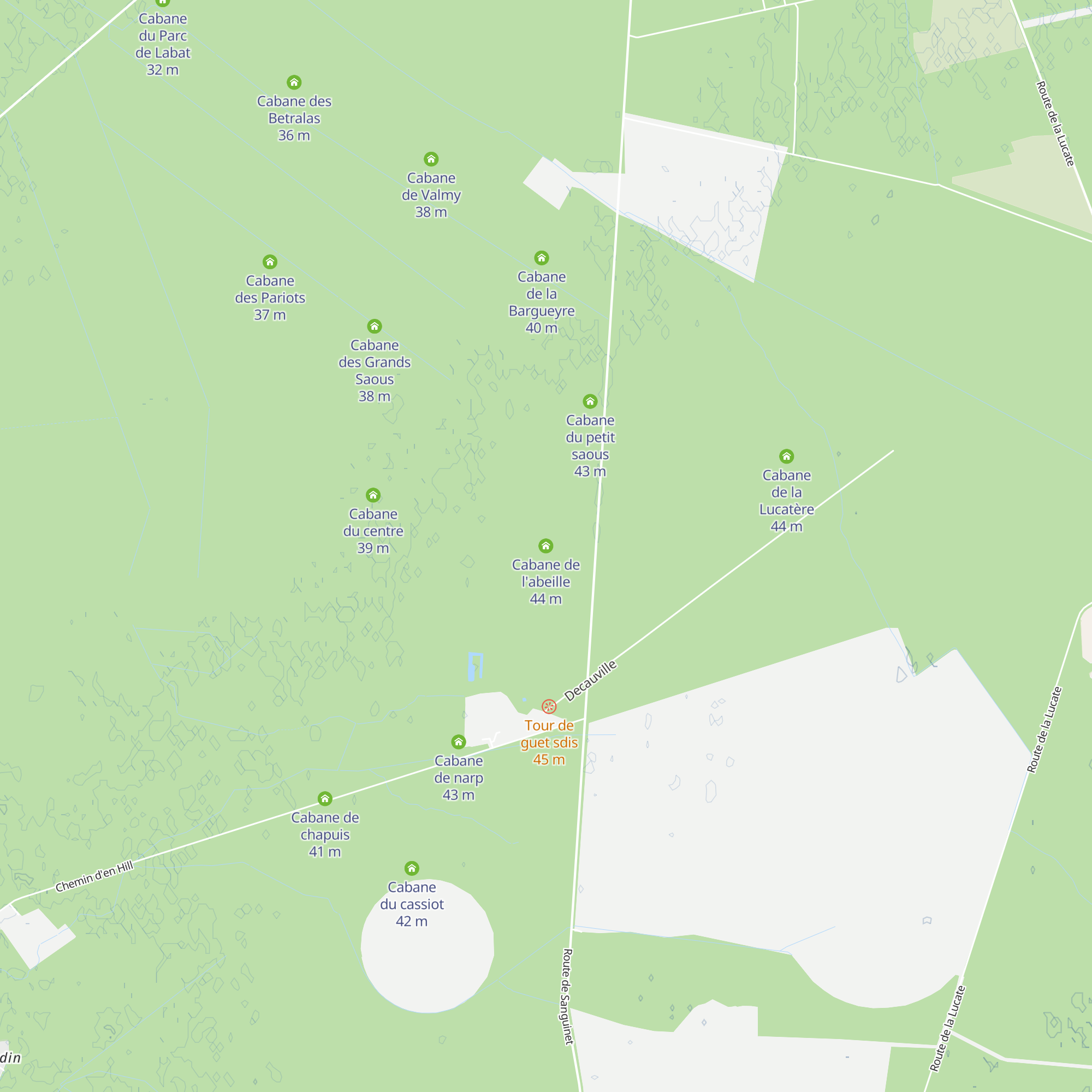 Cabane de l'abeille map