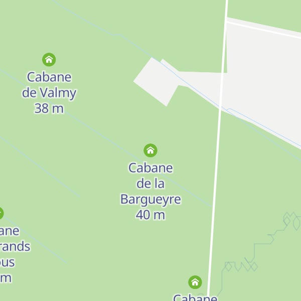 Map of Cabane de la Bargueyre