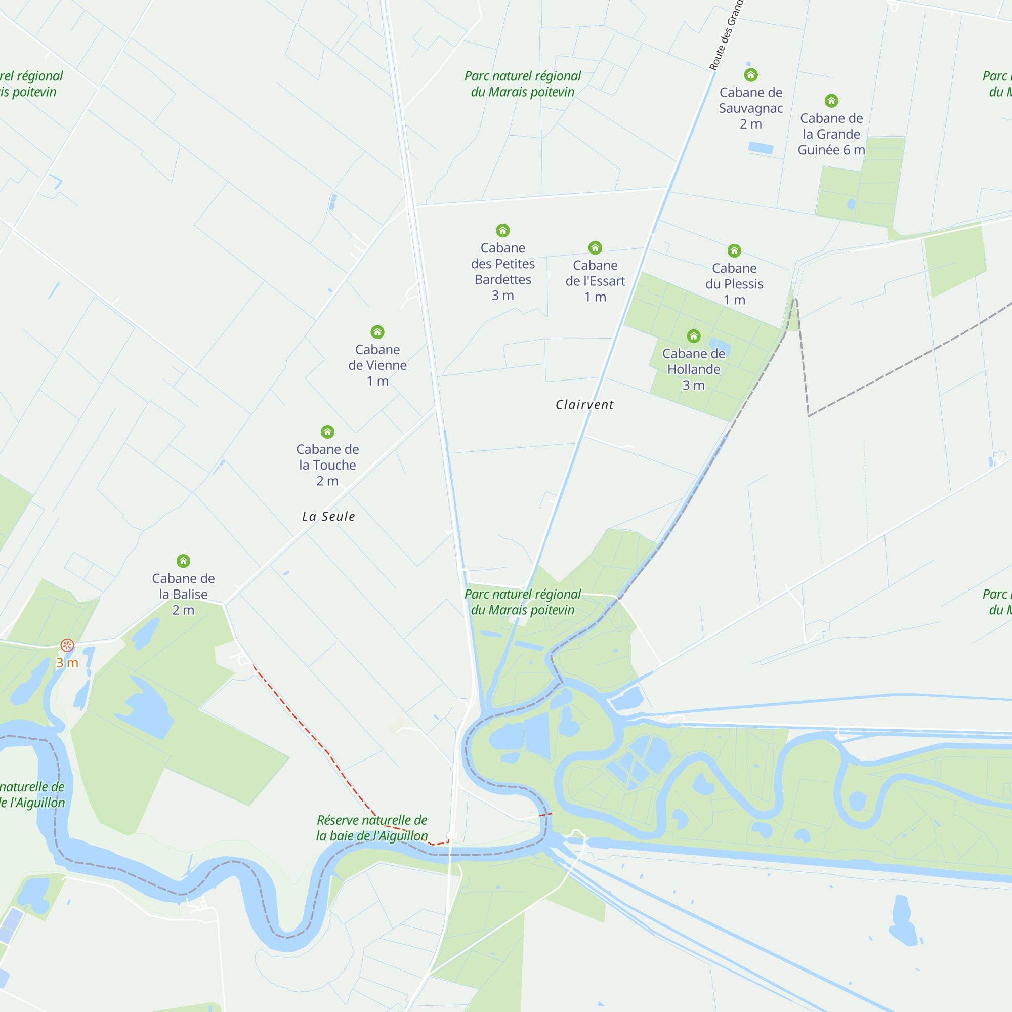 Cabane de Sainte Marie map