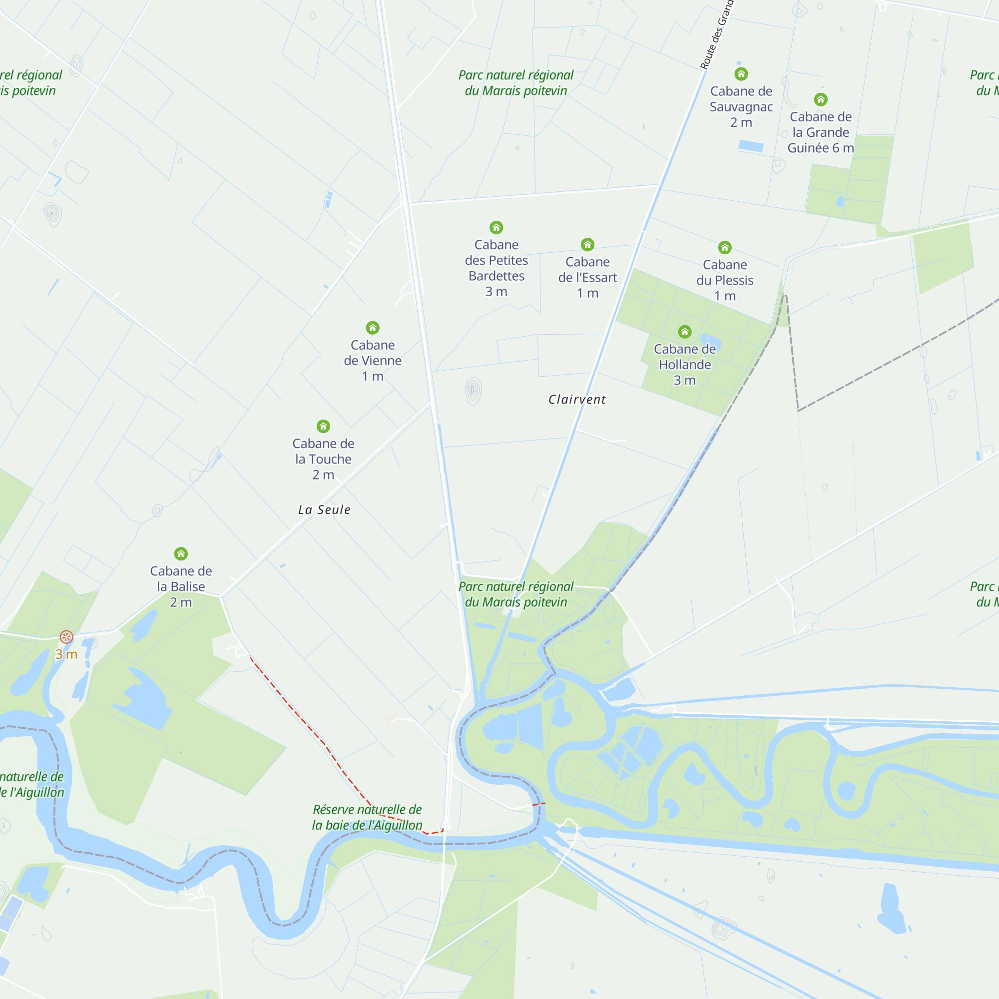 Cabane de Sainte Marie map