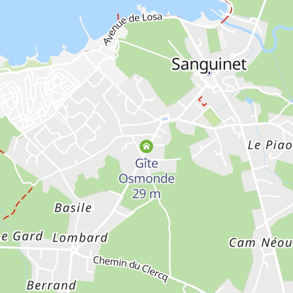 Map of Gîte Osmonde