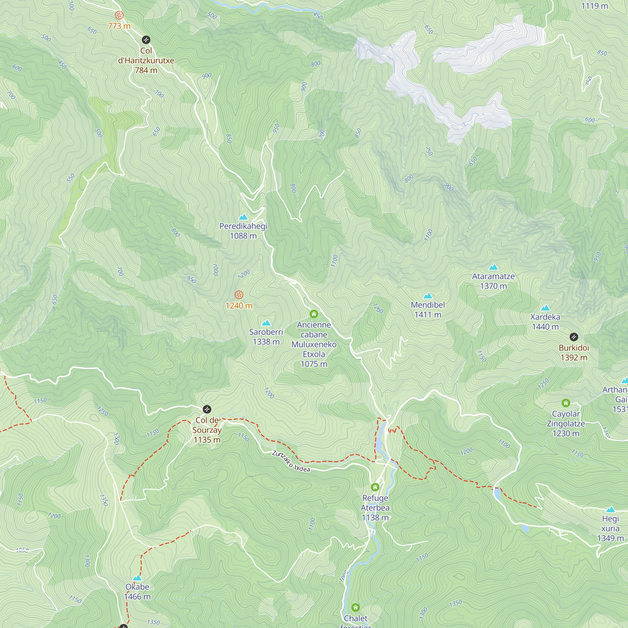 Ancienne cabane Muluxeneko Etxola map