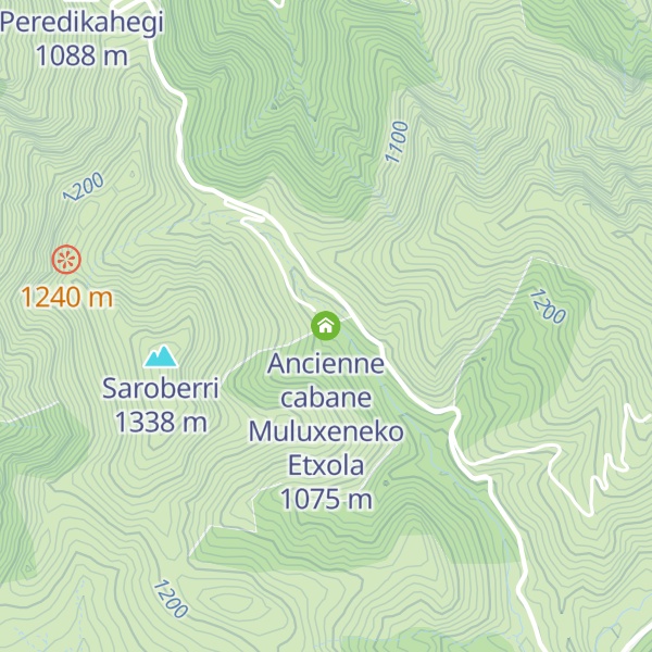 Map of Ancienne cabane Muluxeneko Etxola