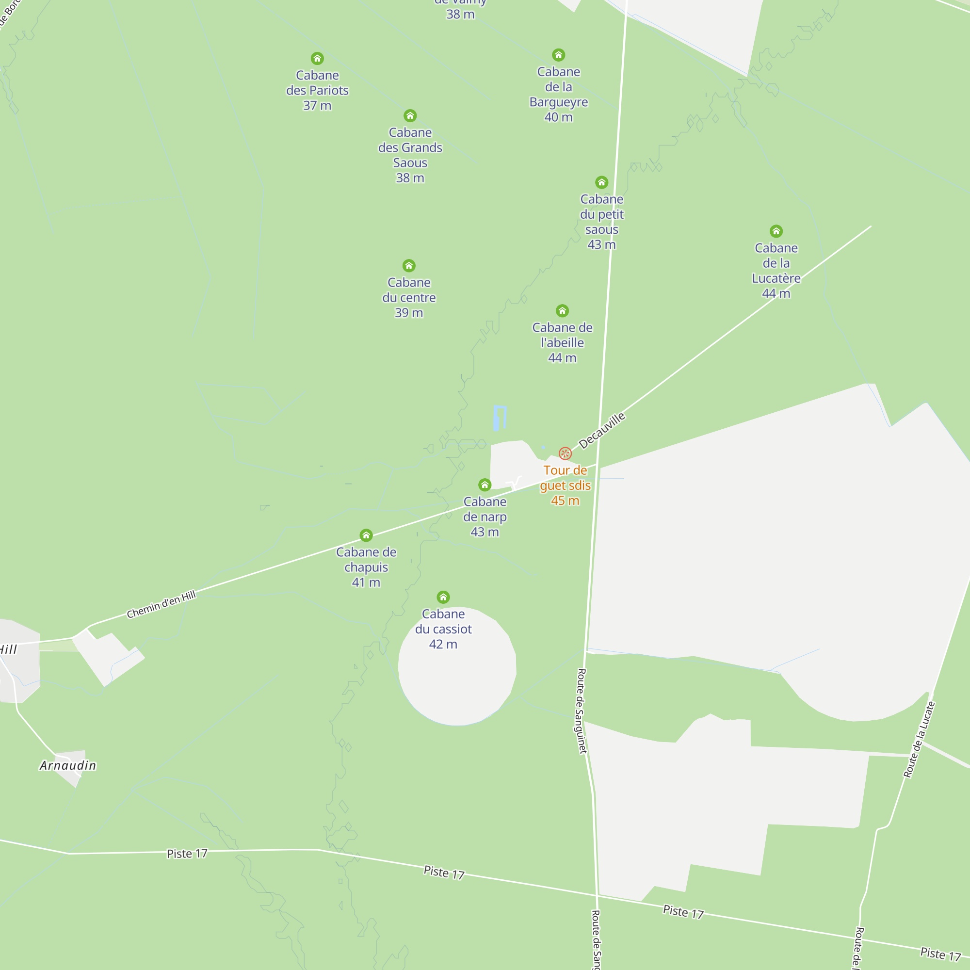 Cabane de narp map
