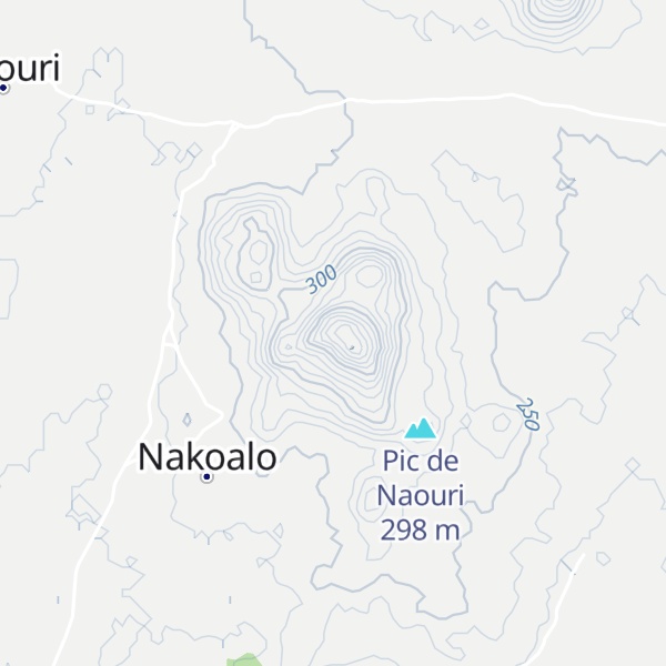 Map of Pic de Nahouri