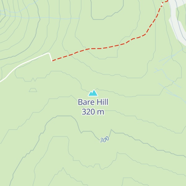Map of Bare Hill