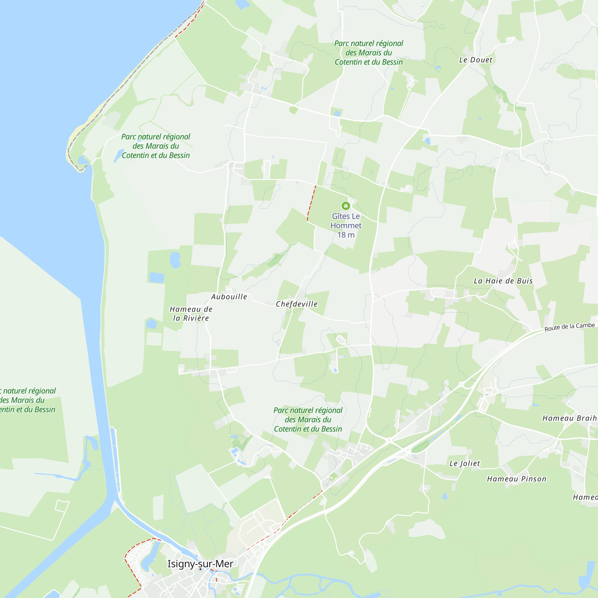Gîte Baie et Bocage map