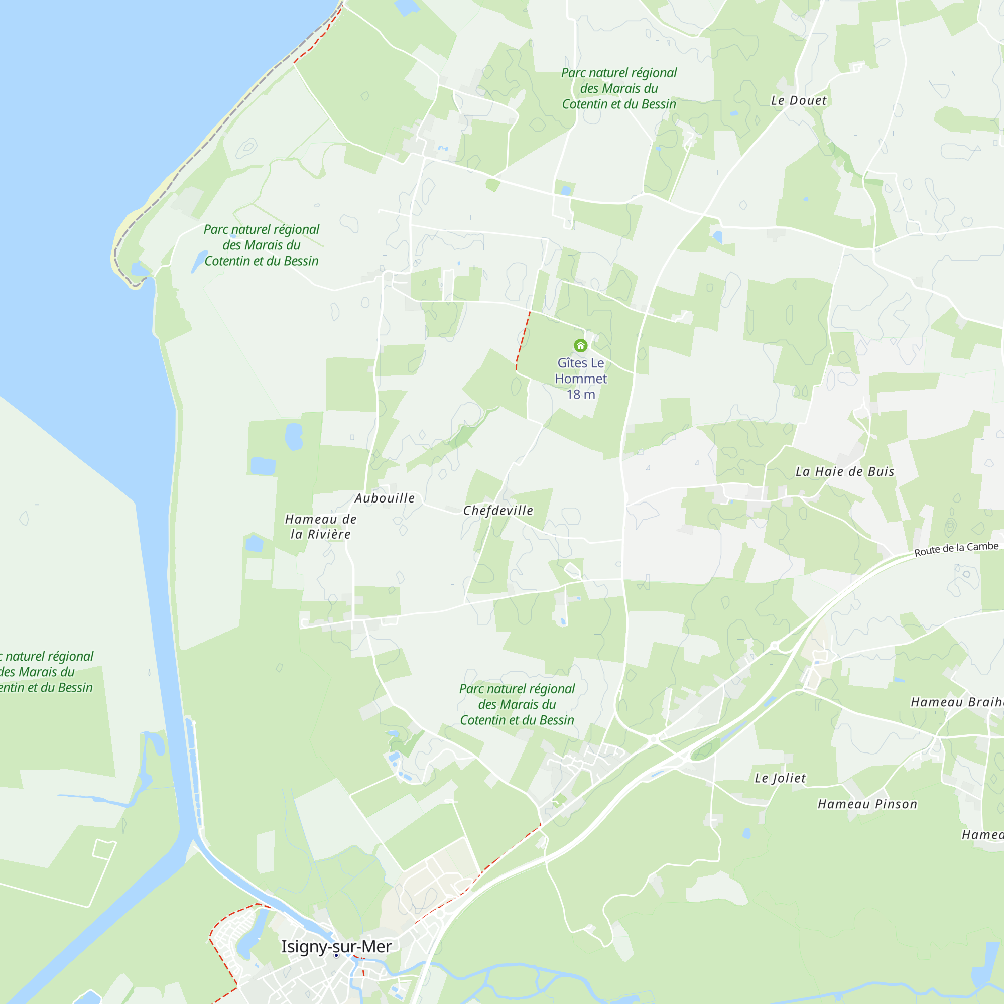 Gîte Baie et Bocage map