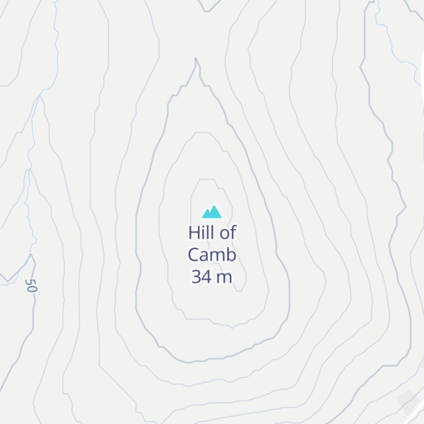 Map of Hill of Camb