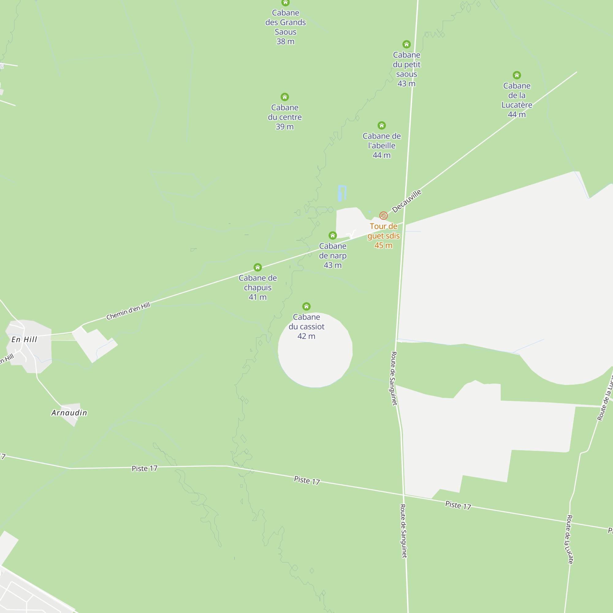 Cabane du cassiot map