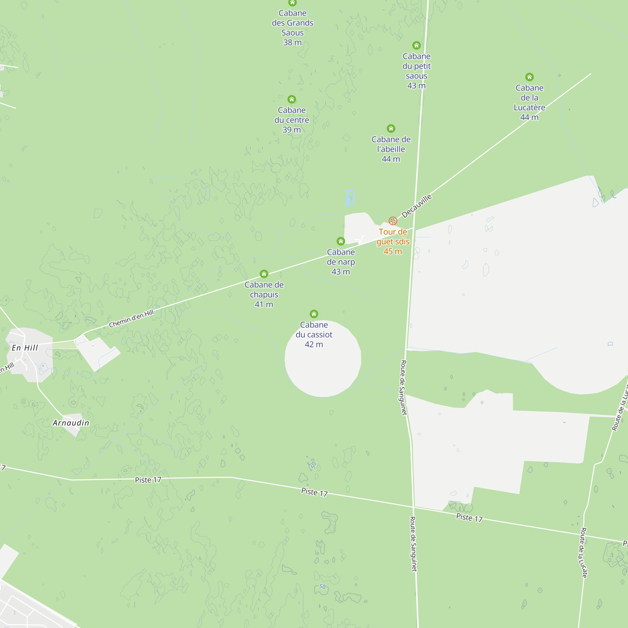 Cabane du cassiot map