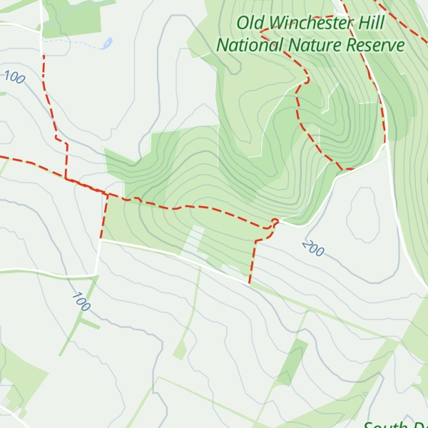 Map of Old Winchester Hill
