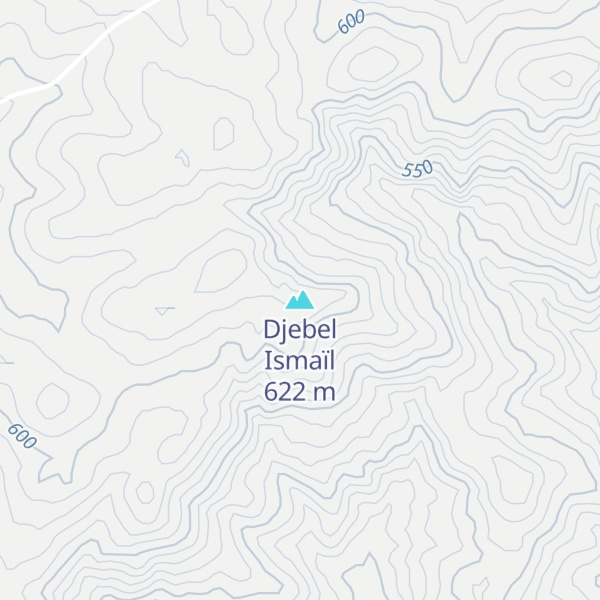 Map of Djebel Ismaïl