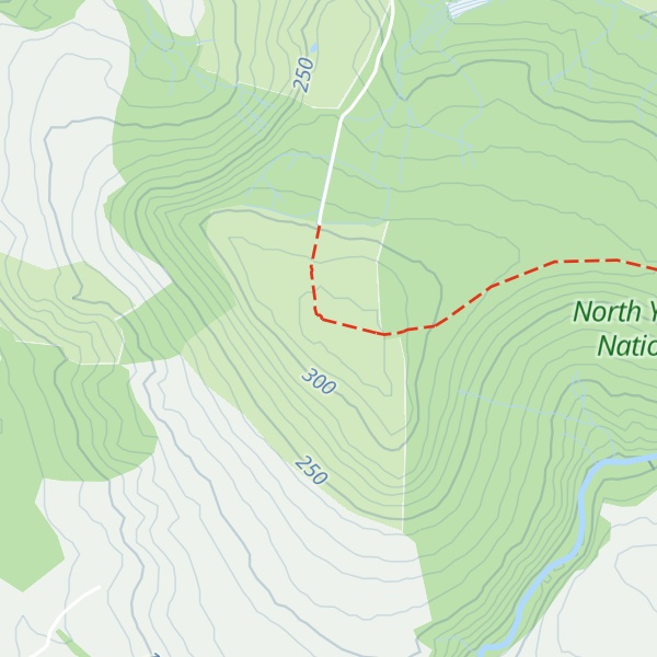 Map of Easby Moor