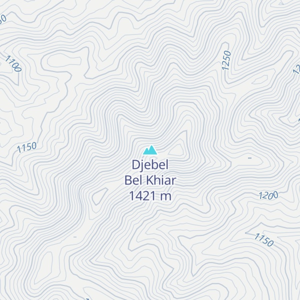Map of Djebel Bel Khiar