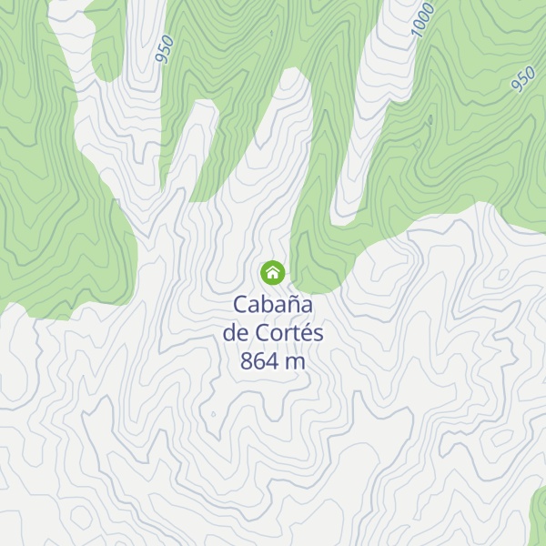 Map of Cabaña de Cortés