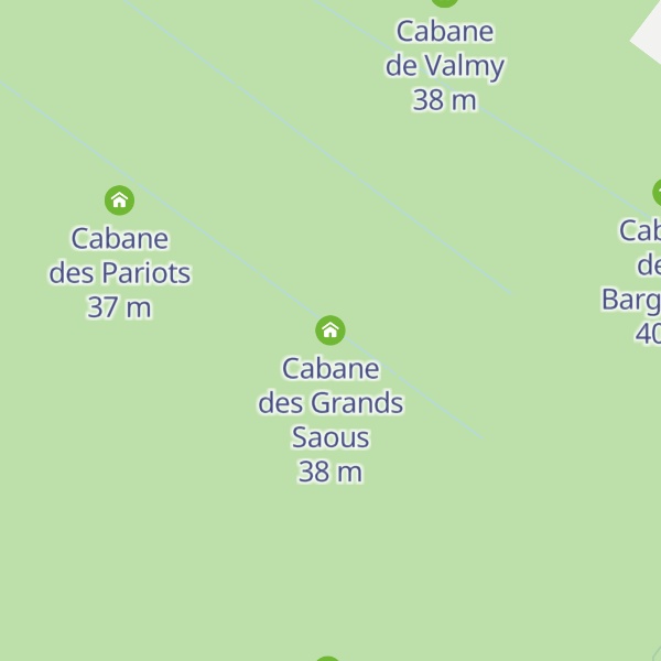 Map of Cabane des Grands Saous