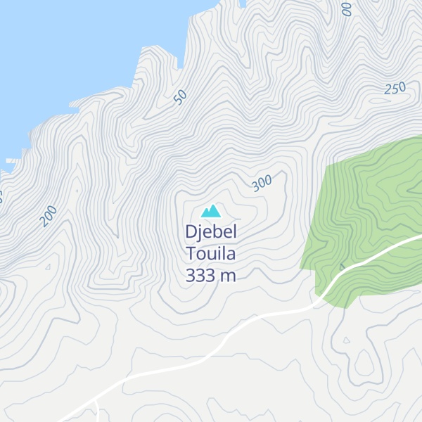 Map of Djebel Touila