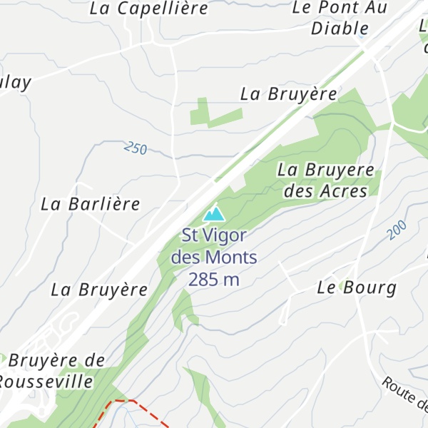 Map of St Vigor des Monts