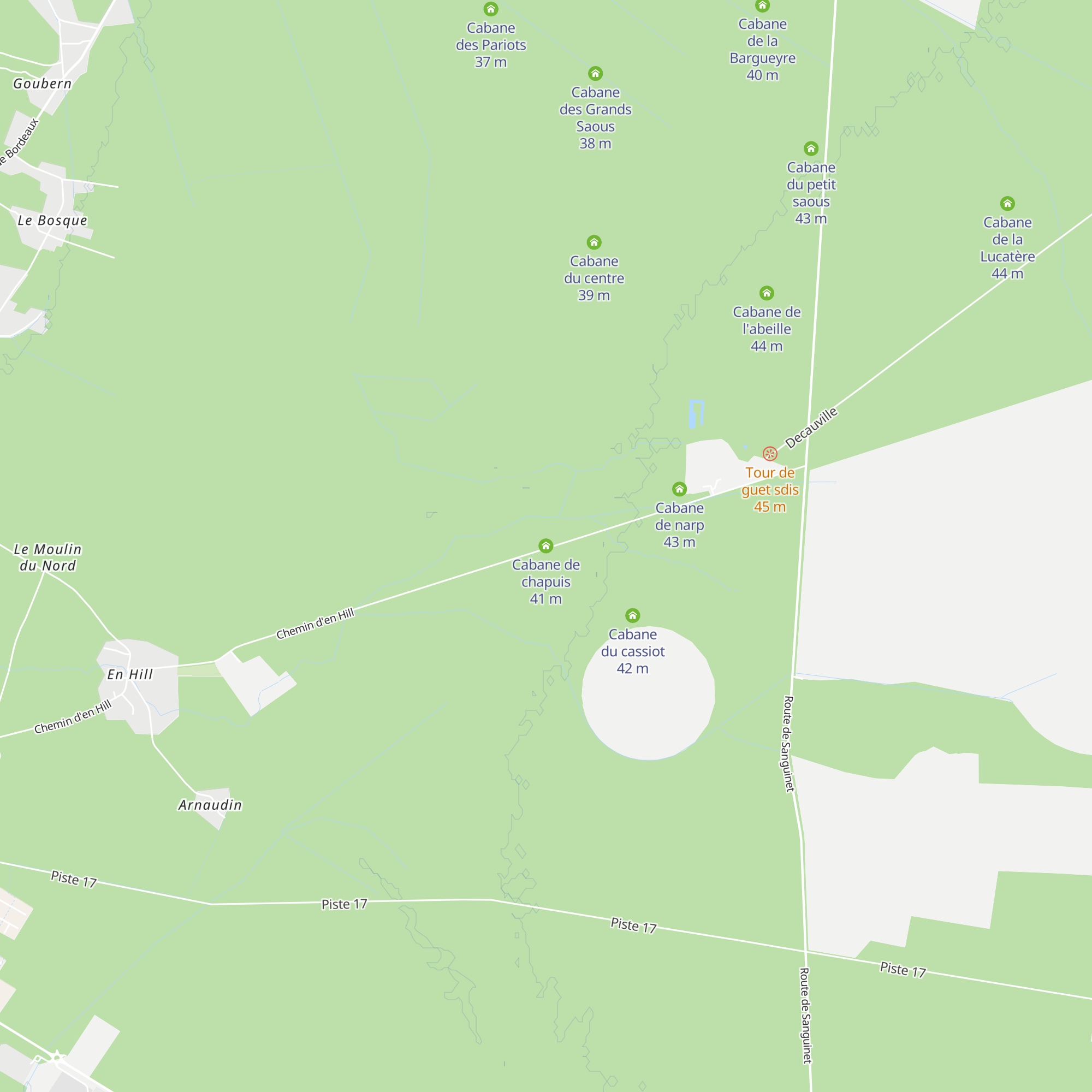 Cabane de chapuis map