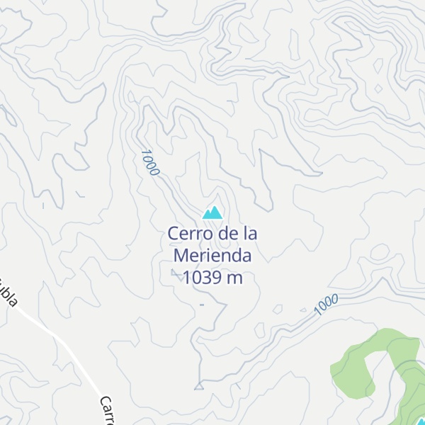 Map of Cerro de la Merienda