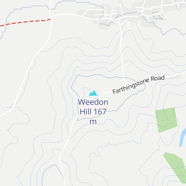 Map of Weedon Hill