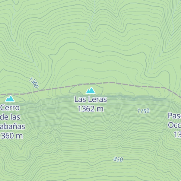 Map of Las Leras