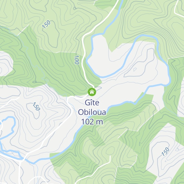 Map of Gîte Obiloua