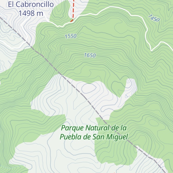 Map of Cerro de los Pelados