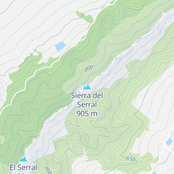 Map of Sierra del Serral