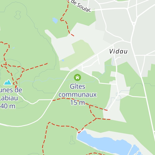 Map of Gîtes communaux