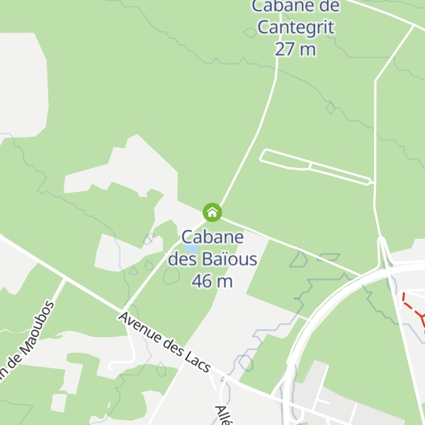 Map of Cabane des Baïous