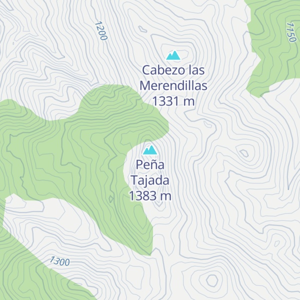 Map of Peña Tajada