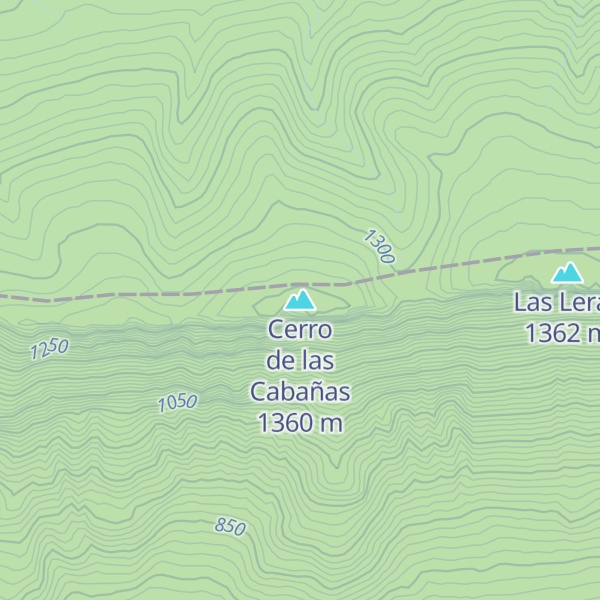 Map of Cerro de las Cabañas