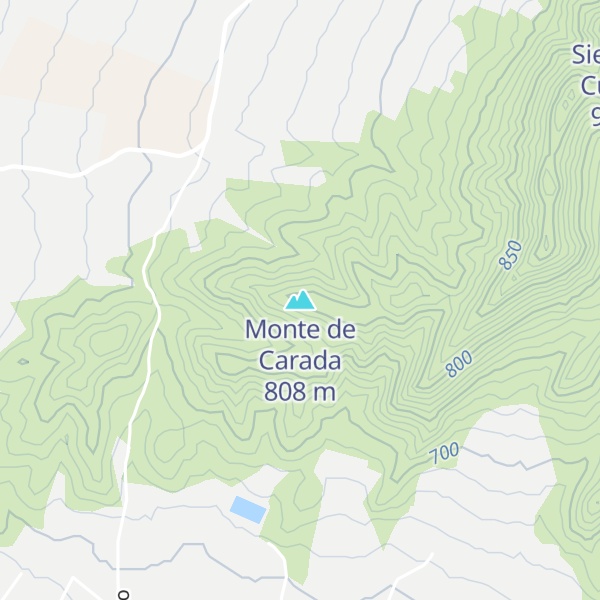 Map of Monte de Carada